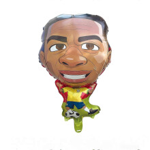 (Vinicius) 2026 10Pcs World Cup Cartoon Player Foil Balloon Kids Soccer Party Decoration Gift
