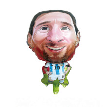 (Messi) 2026 10Pcs World Cup Cartoon Player Foil Balloon Kids Soccer Party Decoration Gift