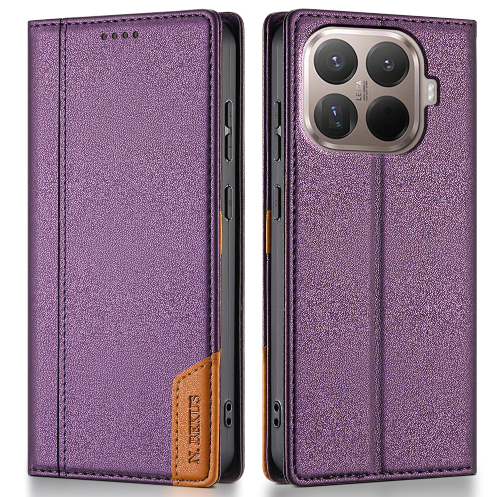 (Purple) N.bekus P3 For Xiaomi 15T Pro Case Rfid Blocking Wallet Stand Pu Leather Flip Phone Cover Purple 6914295662499
