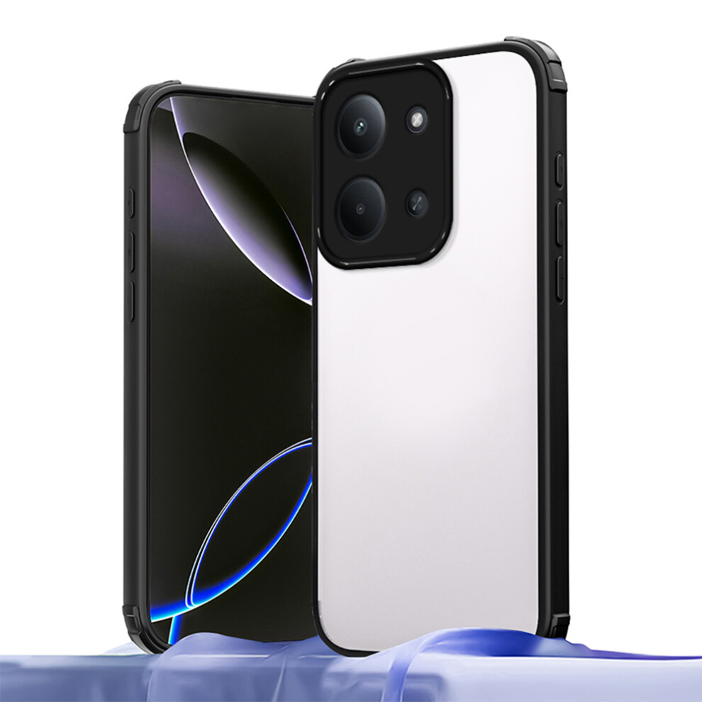 (Black) For Xiaomi Redmi 15C 4G (Global) (171Mm) / Poco C85 4G (171Mm) Case Reinforced Corner Shockproof Tpu + Acrylic Phone Cov Black 6914296568516