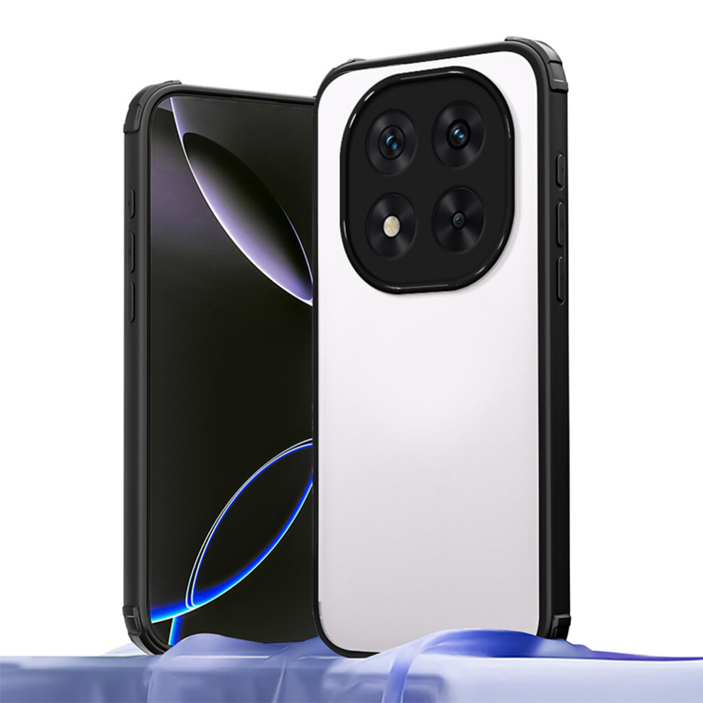 (Black) Phone Case For Xiaomi Redmi Note 14 Pro 5G / Note 14 Pro+ 5G / Poco X7 5G Reinforced Corner Shockproof Tpu + Acrylic Cov Black 6914298660911