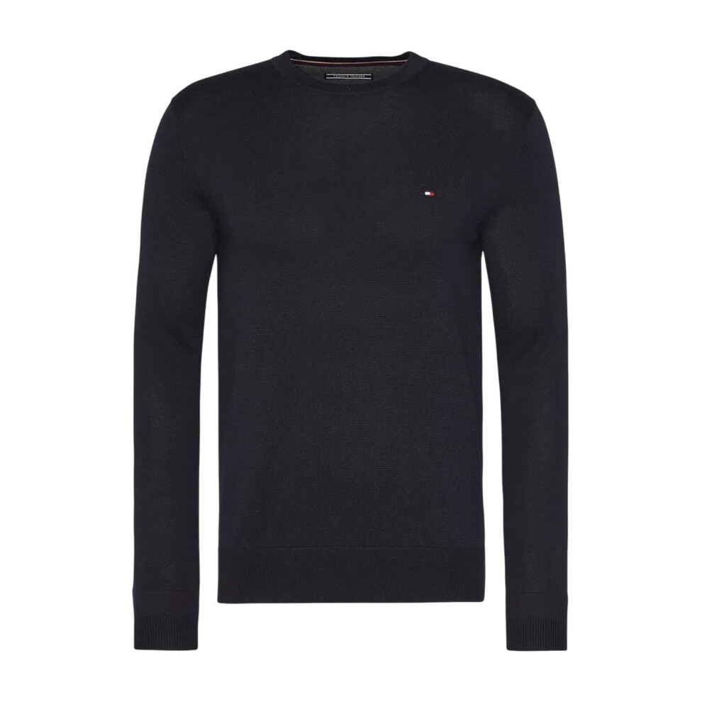 Tommy Hilfiger (Xl, Desert Sky) Mens Cotton Crew Neck Jumper Multicoloured