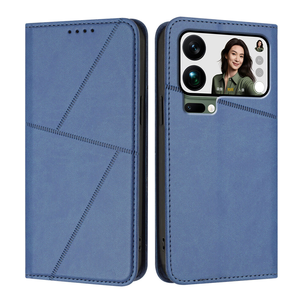 (Royal ) For Xiaomi 17 Pro Max Wallet Case Magnetic Closure Leather Flip Phone Cover With Stand Blue 6914293614858