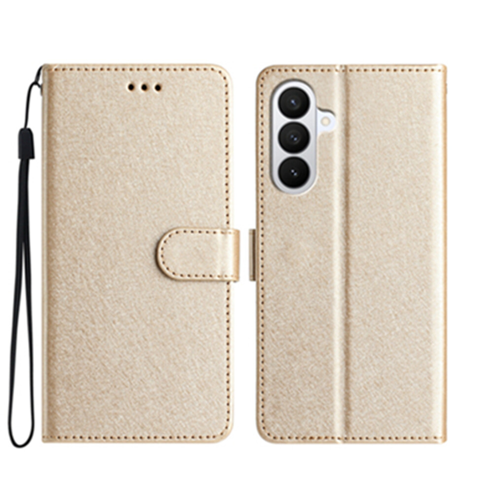 (Gold) For Samsung Galaxy S26 Wallet Case Leather Folio Phone Cover Magnetic Clasp Gold 6914291466138