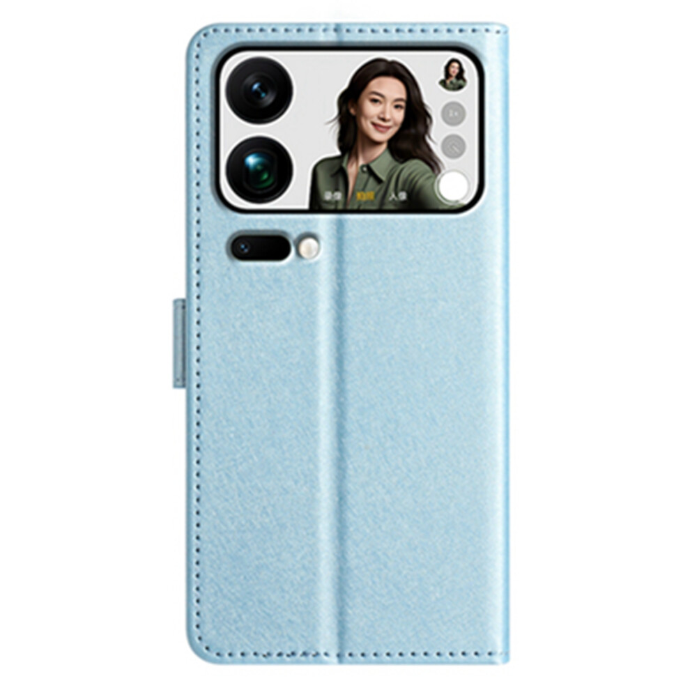 (Sky ) For Xiaomi 17 Pro Wallet Case Leather Folio Phone Cover Magnetic Clasp Blue 6914294435049