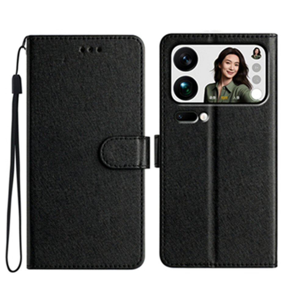 (Black) For Xiaomi 17 Pro Max Wallet Case Leather Folio Phone Cover Magnetic Clasp Black 6914291899387