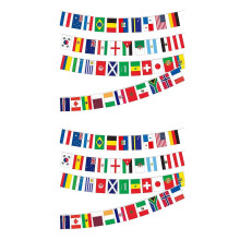 (2pcs) For Fifa World Cup Flags Bunting 2026 Perfect wall decor for enthusiasts of British culture. Present for Friends Family