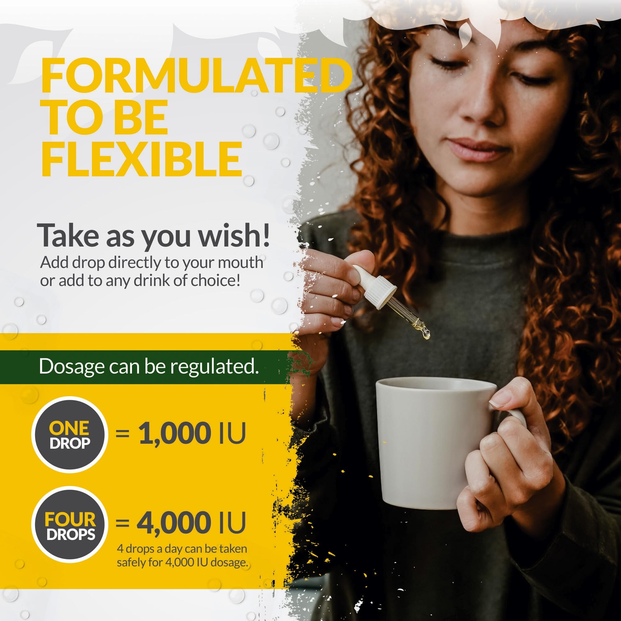 Bd Droping Rakes Vitamin D Drops 90ml (3000 Drops) - 1000IU per Drop - 50% More ...