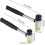 Double-ended Rubber Hammer with Plastic Handle for DIY Leather Craft - 25mm+30mm, Black (2pcs) 4