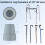 supregear Rubber Ferrules (4-Pack), 22mm Replacement Rubber End Caps for Walking Cane & Sticks Foot Pad Accessory 2