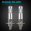 LED headlight bulbs H1 6000K for car fog light replacement 2-pack 4