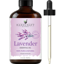 Handcraft Blends Lavender Essential Oil - Huge 118 ml - 100% Pure and Natural - Premium Grade with Glass Dropper