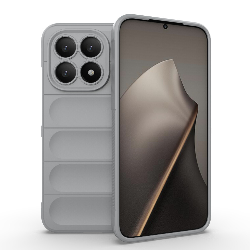 (Light ) For Xiaomi 15T Case Anti-Drop Soft Tpu Rugged Phone Back Cover Grey 6914298250587