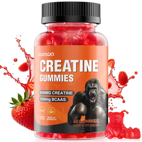 Creatine Gummies 5000mg Creatine Monohydrate with 1000mg BCAAs (1 Month Supply)