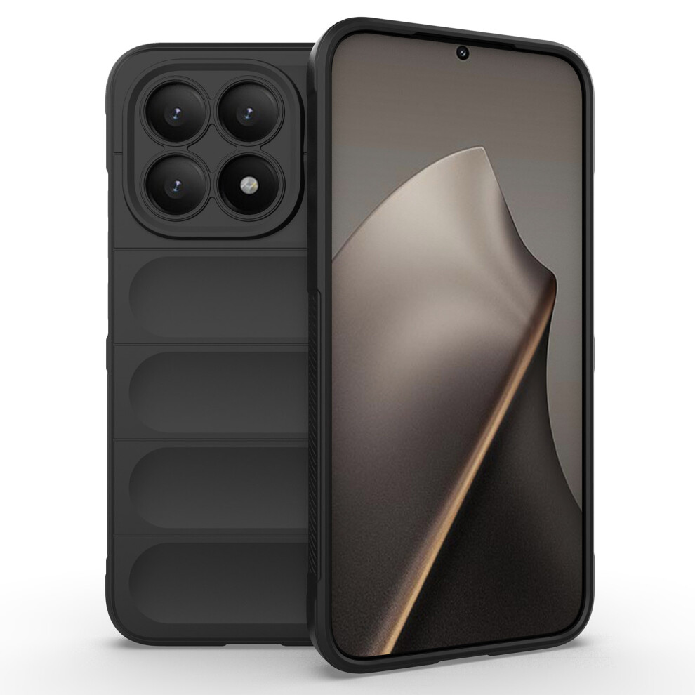 (Black) Amorus For Xiaomi 15T Case Shockproof Soft Tpu Rugged Phone Back Cover Black 6914298359990