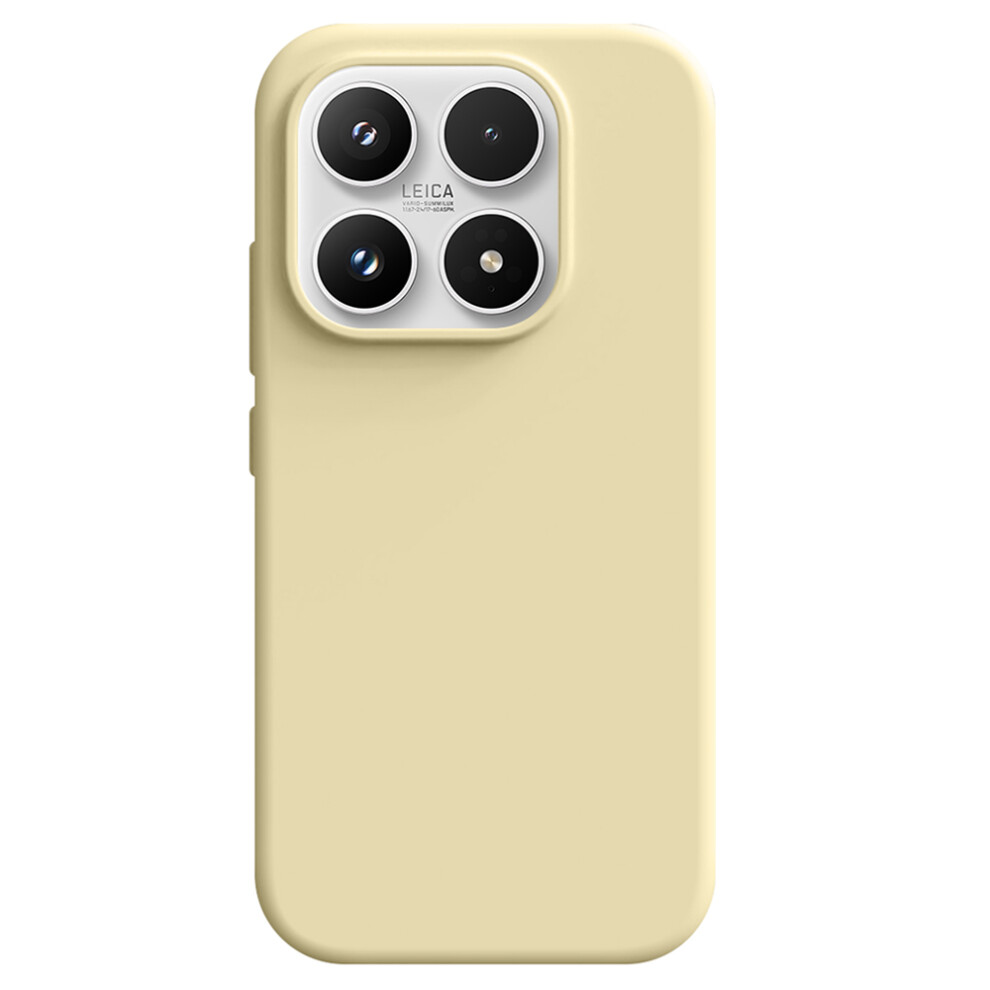 (Light ) For Xiaomi 17 Case Skin-Friendly Liquid Silicone + Pc Phone Cover Yellow 6914293398888