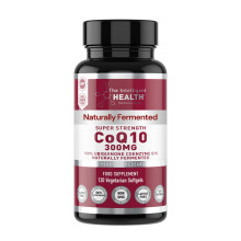 The Intelligent Health CoQ10 Supplement, Fermented Coenzyme Q10 Ubiquinone for Women & Men, Easy to Swallow 300mg 120 Vegetarian Softgels, 4 Months S