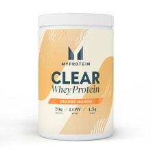 Myprotein Clear Whey Protein Isolate Powder - Orange & Mango - 20 Servings - Cool and Refreshing Low-Calorie Whey Shake Alternative - 20g Protein and