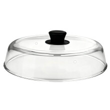 10 Inch Glazen Spatdeksel voor de Magnetron - Voedselveilig, Vaatwasmachinebestendig - Beschermdeksel voor Kook- en Bakvormen