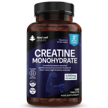 Creatine Monohydrate 3000mg - Micronised for Easy Absorption - Creatine Tablets 180 - Exercise Gym Supplement for Men & Women - Creatine Monohydrate