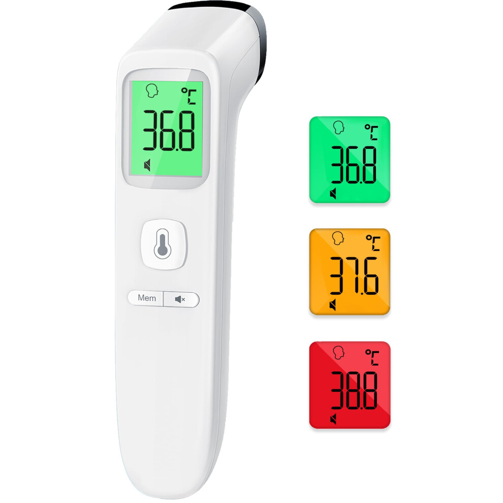 Anmeate No-Touch Forehead Thermometer For Adults, Infrared Digital Thermometers For Kids, Touchless Baby Thermometer, Accurate Reading With Lcd Display, Mute