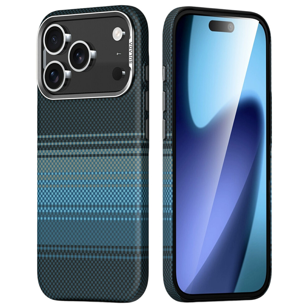 (Blue) Sulada For Iphone 17 Pro Max Magnetic Case Shockproof Hard Pc Phone Back Cover Blue 6914290704620