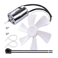 6 Inch RV Vent Fan Blade with 12V D-Shaft Motor RV Vent Fan Replacement RV Bathroom Vent Fan Motor Exhaust Ventilation