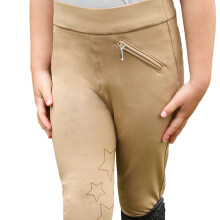 (9-10 Years, Beige) HyPERFORMANCE Childrens/Kids Stella Riding Tights