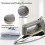 Three-stage temp dry iron 2200W for Europe stainless base 2