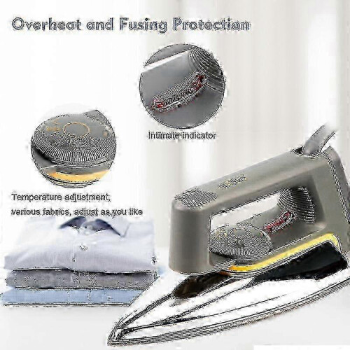 Three-stage temp dry iron 2200W for Europe stainless base 1