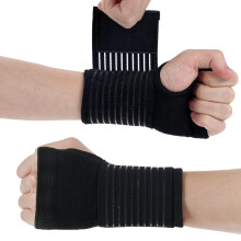 ACWOO Wrist Brace, 2 Pack Elastic Wrist Support with Strap, Wrist Compression Wrap Adjustable Wrist Strap Relieves Wrist Pain, Tendonitis, Sports Use
