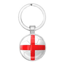Art Attack English Flag Soccer Keychain