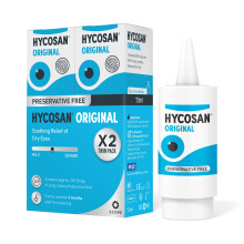 Hycosan Original - Twin Pack - Eye Drops with Hyaluronic Acid for Treatment and Rapid Relief of Mild to Moderate Dry Eyes - Preservative Free - 2 x 2