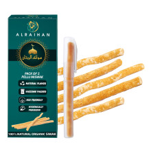 Al Raihan 5 Pcs Miswak Sticks with Holder for Cleaning Teeth - Vacuum Sealed Natural Flavored Tooth Brush - Traditional Chew Sticks for Teeth Whiteni