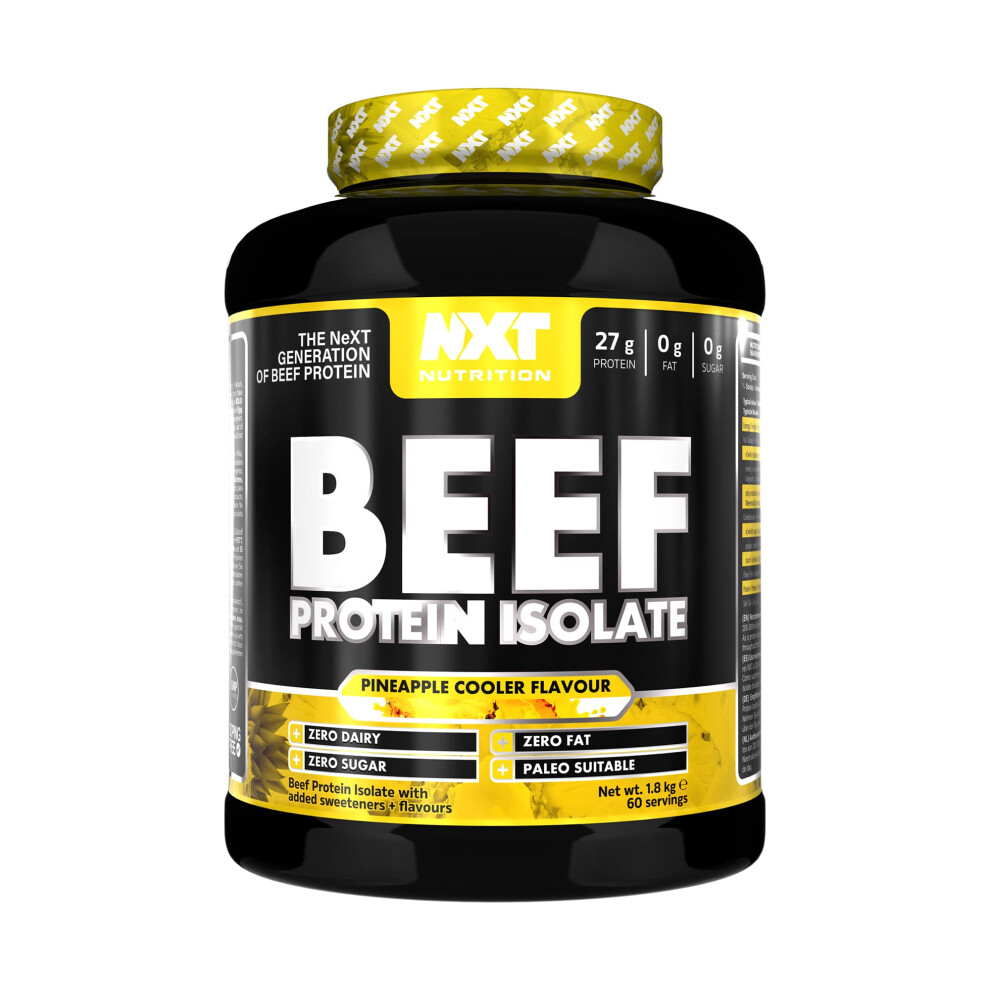 Nxt Nutrition Beef Protein Isolate Powder - Protein Powder High In Natural Amino Acids - Paleo, Keto Friendly - Dairy And Gluten Free - Muscle Recove