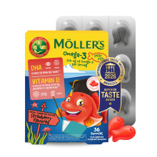 Moller’s | Omega 3 Jellies for Children | Strawberry | 36 Capsules