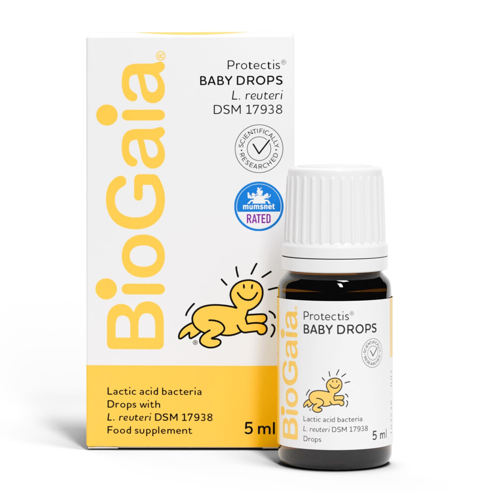 Biogaia Protectis Baby Drops | Probiotic Supplement For Newborns, Babies & Infants | Daily Digestive Support With 100 Million Live L. Reuteri Probiot