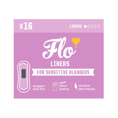 Flo Sensitive Bladder Bamboo Liners - 16 Pack