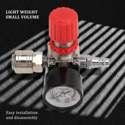 1/4 inch Air Compressor Pressure Reduction Valve - 3 Holes Control Valve 1