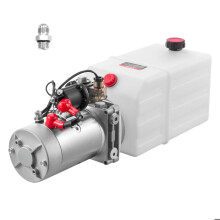 Hydraulikpumpe - DUOKU - TDDC12V-1.6KW-D-7L - 12 V - Einfacher Effekt - Tank 6,6 L
