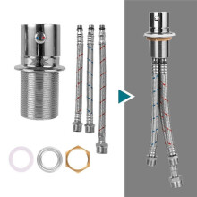 Water Mixing Valve for Hot and Cold Water Control in Home Washrooms, Showers, and Kitchens