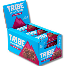 TRIBE Protein + Focus Flapjack Bars - Choc Brownie (12 x 60g) | Vegan Protein Ba
