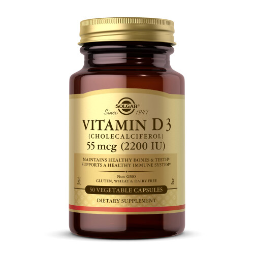 Solgar Solgar Vitamin D3 Vegetable Capsules, 50 Count