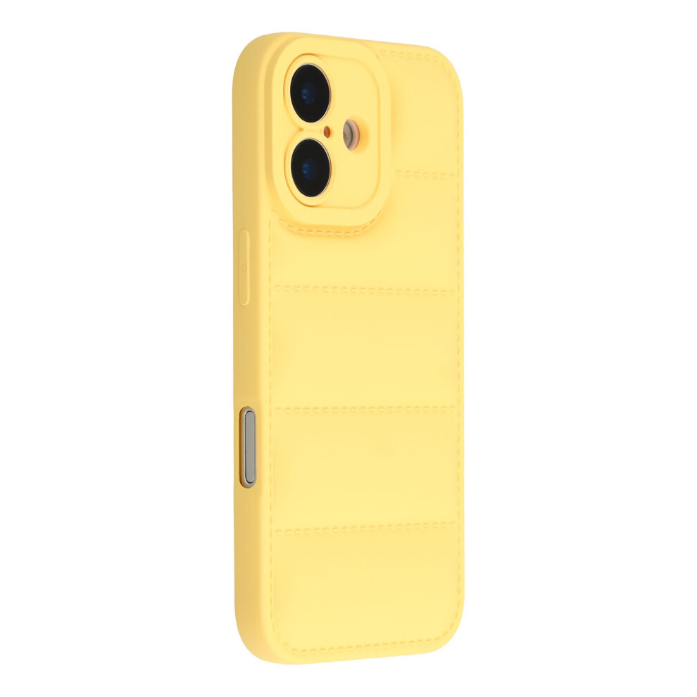 (Yellow) For Iphone 17 Tpu Case Down Jacket Design Shock-Absorbent Phone Protector Yellow 6914298502273