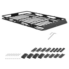 Dakkoffer voor Auto-Duoku-Dimensions 1626x990x102 mm, Opvouwbare Draagrek met X-vormig Frame, Capaciteit 90,72 kg