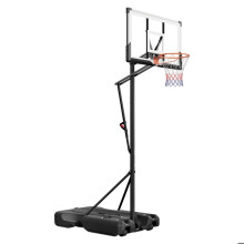 Canasta de Baloncesto Portátil con Pie, Sistema Móvil-Duoku-con Ruedas, Red y Aro, Altura Ajustable Hasta 3,05 m