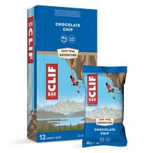 CLIF BAR Energy Bar - Protein Bar Chocolate Chip Plant-Based Protein Bar for Running, Marathon Training, Cycling & Endurance Sports 12 x 68 g