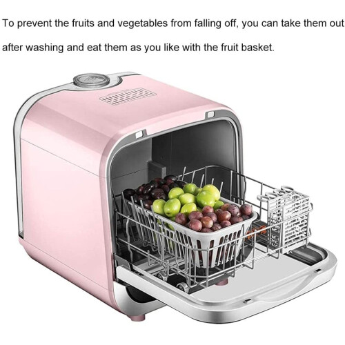 Mini Dishwasher Table Top Compact Dishwasher with 4 Programmes - Slimline, Water Efficient Design - 5L Water Consumption 2