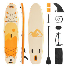 Planche à Pagaie Gonflable de 304,8 cm-Duoku-Légère et Pratique, avec Accessoires Tels que Pompe, Pagaie, Aileron, Sac à Dos
