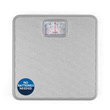 Salter 433 SVDR Mechanical Bathroom Scale – Body Weight Scale with 120 KG Capacity, Large Platform with Non-Slip Mat, Easy to Read Rotating Dial, No